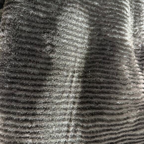 Norm Thompson Faux Fur Hooded Long Coat Brown Small Made in USA - Picture 13 of 13